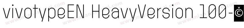 vivotypeEN HeavyVersion 100字体转换